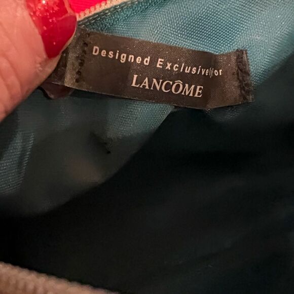 Lancôme cosmetics bag teal and white - Picture 8 of 9